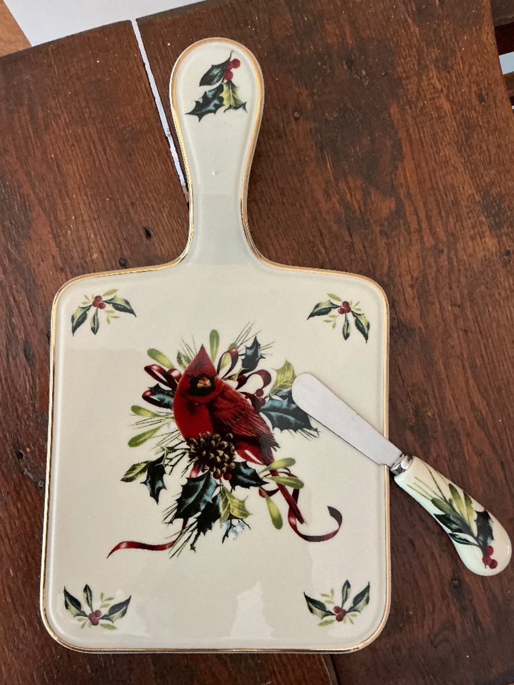 Lenox Winter Greetings Cheese Board
